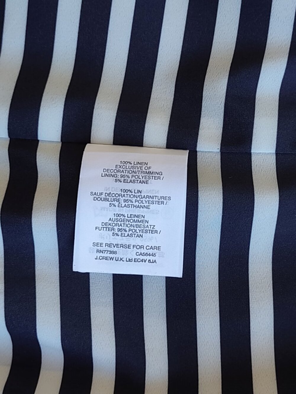 J Crew Rhodes Linen Blazer Size 2 Capsule Nautical Preppy Office Country Club - Picture 10 of 13
